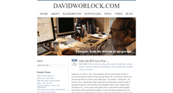 Desktop Screenshot of davidworlock.com